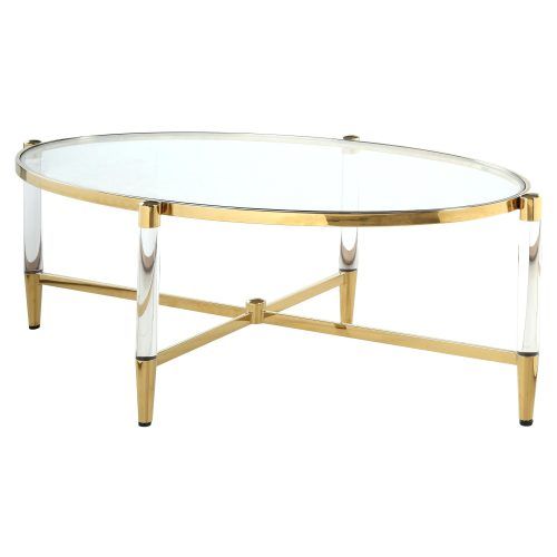 Propel Modern Chrome Oval Coffee Tables (Photo 8 of 20)