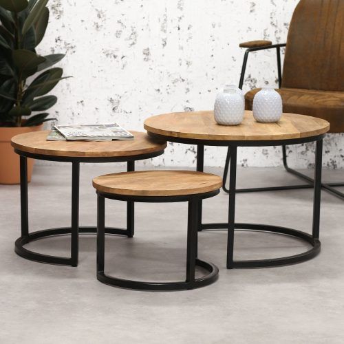 Round Industrial Coffee Tables (Photo 12 of 20)
