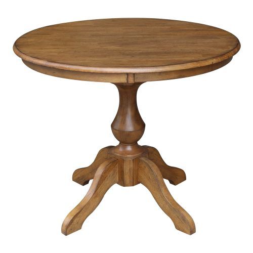 Round Pedestal Dining Tables With One Leaf (Photo 2 of 20)