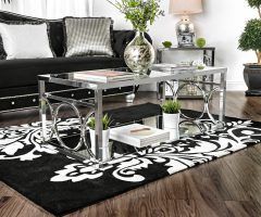 20 Best Collection of Silver Orchid Ipsen Contemporary Glass Top Coffee Tables