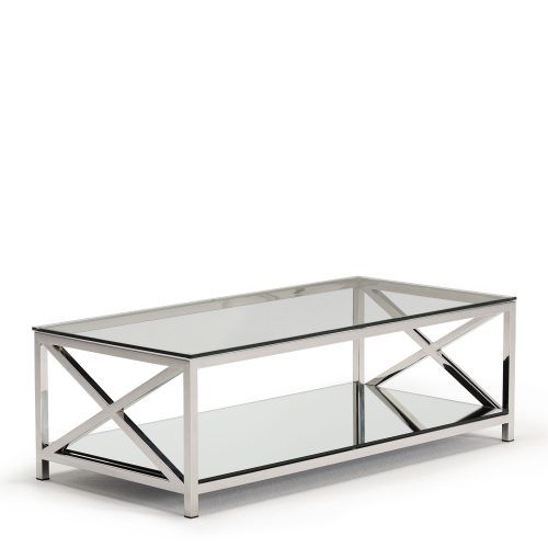 Silver Stainless Steel Coffee Tables (Photo 20 of 20)