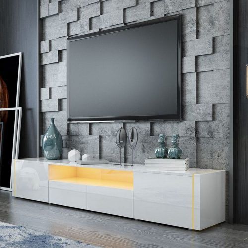 Horizontal Or Vertical Storage Shelf Tv Stands (Photo 14 of 20)