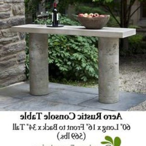 Modern Concrete Console Tables (Photo 18 of 20)