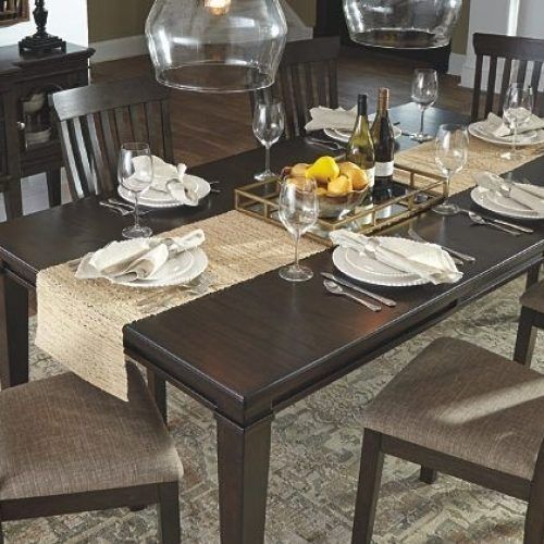 Chandler 7 Piece Extension Dining Sets With Fabric Side Chairs (Photo 18 of 20)