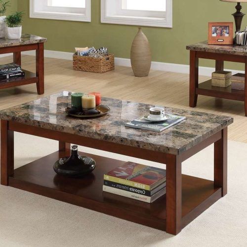 Cherry Wood Coffee Table Sets (Photo 3 of 20)