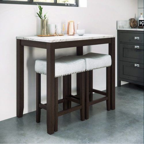 Debby Small Space 3 Piece Dining Sets (Photo 12 of 20)