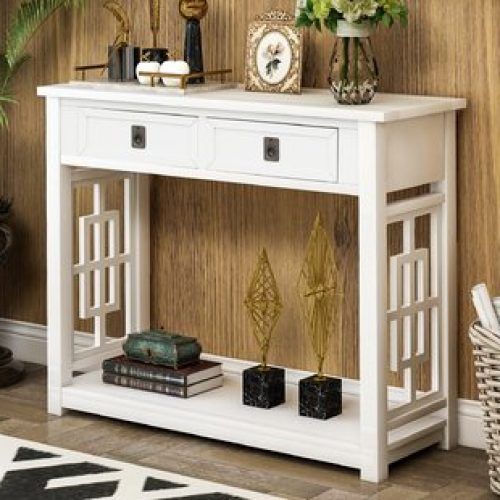 Open Storage Console Tables (Photo 18 of 20)