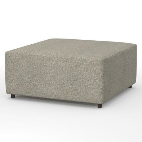 Natural Fabric Square Ottomans (Photo 1 of 20)