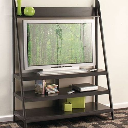 Tiva White Ladder Tv Stands (Photo 6 of 20)