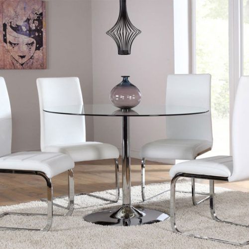 White Glass Dining Tables And Chairs (Photo 4 of 20)