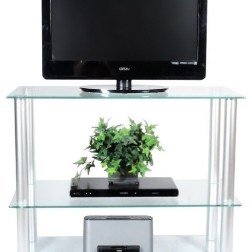Space Saving Black Tall Tv Stands With Glass Base (Photo 7 of 20)