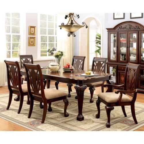 Craftsman 7 Piece Rectangular Extension Dining Sets With Arm & Uph Side Chairs (Photo 10 of 20)