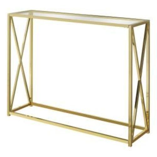 Glass And Gold Console Tables (Photo 12 of 20)