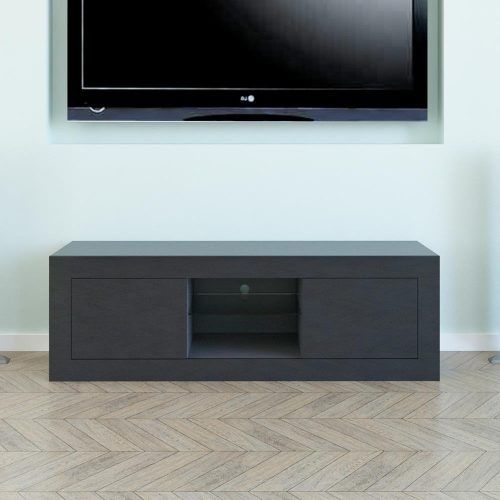 Ktaxon Modern High Gloss Tv Stands With Led Drawer And Shelves (Photo 13 of 20)