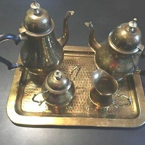 Espresso Antique Brass Stools (Photo 8 of 20)