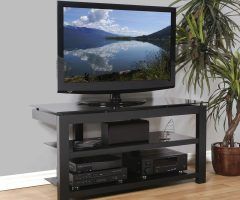 15 Ideas of Wood Tv Stands with Glass Top