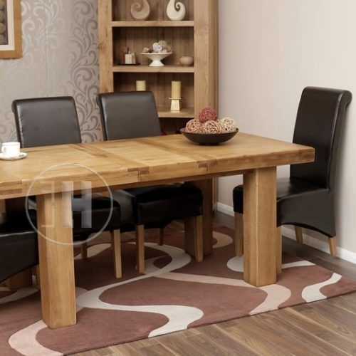 Chunky Solid Oak Dining Tables And 6 Chairs (Photo 17 of 20)