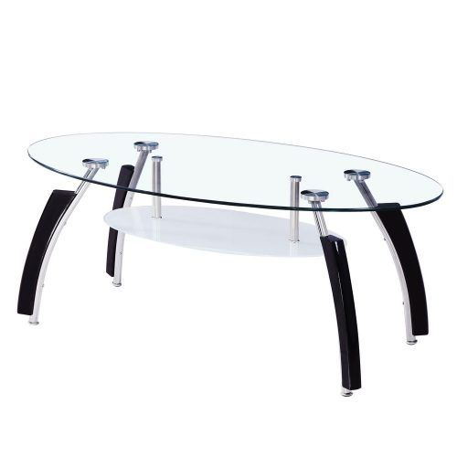 Propel Modern Chrome Oval Coffee Tables (Photo 12 of 20)