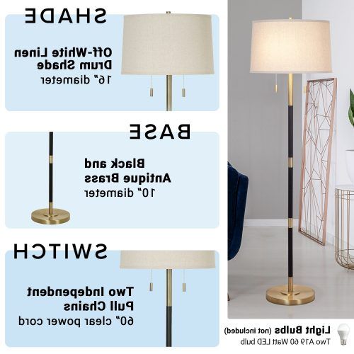 Dual Pull Chain Floor Lamps (Photo 9 of 20)