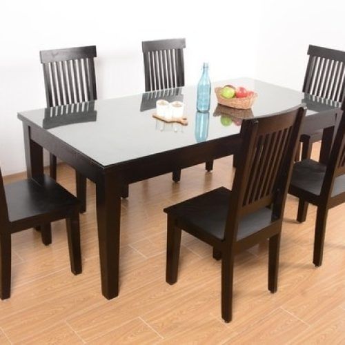 6 Seater Glass Dining Table Sets (Photo 6 of 20)