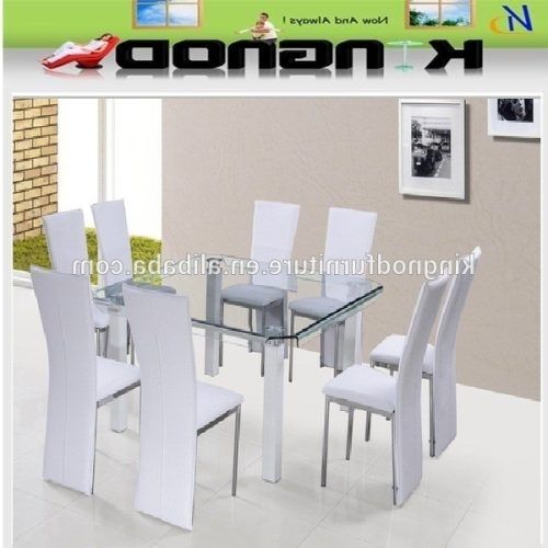 6 Seater Glass Dining Table Sets (Photo 19 of 20)