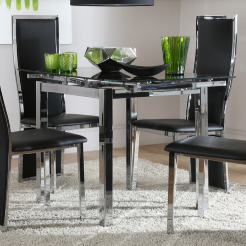 Square Black Glass Dining Tables (Photo 6 of 20)