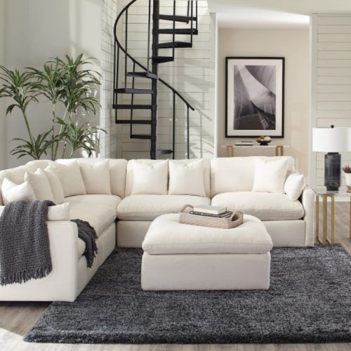 7-Seater Sectional Couch With Ottoman And 3 Pillows (Photo 16 of 20)