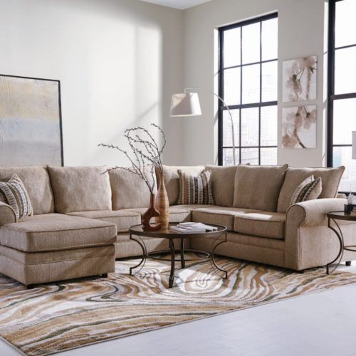7-Seater Sectional Couch With Ottoman And 3 Pillows (Photo 14 of 20)