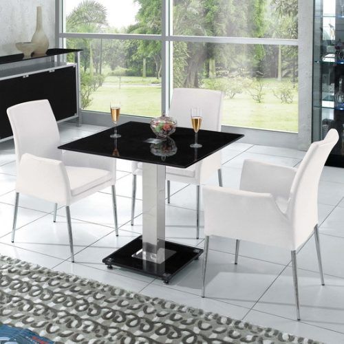 Square Black Glass Dining Tables (Photo 9 of 20)