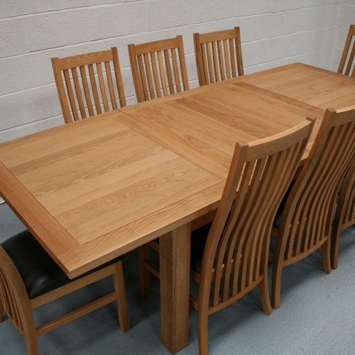 Oak Extending Dining Tables And 8 Chairs (Photo 17 of 20)