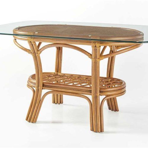Wicker And Glass Dining Tables (Photo 8 of 20)