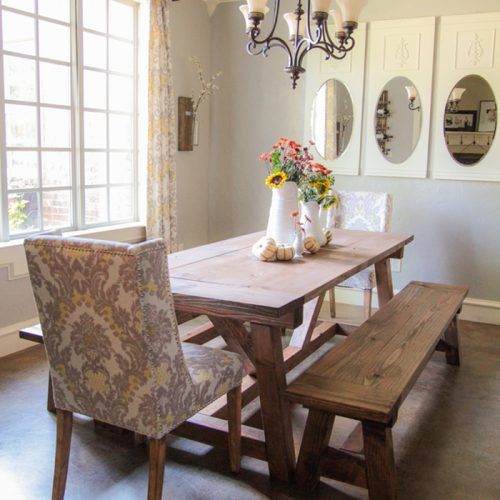 Dining Tables And 2 Benches (Photo 9 of 20)