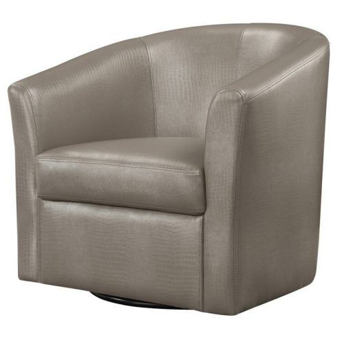 Faux Leather Barrel Chairs (Photo 19 of 20)