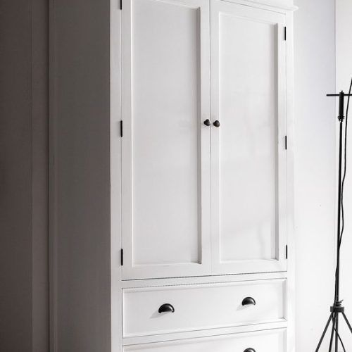 White And Pine Wardrobes (Photo 8 of 12)