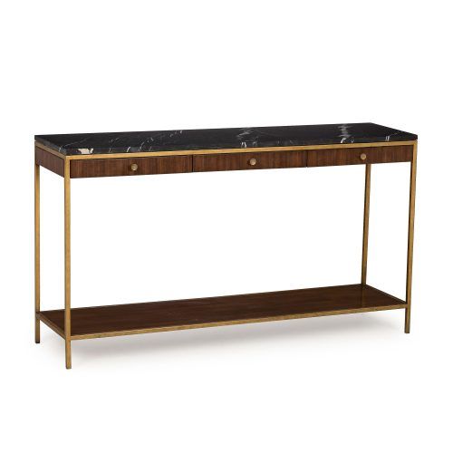 Mix Agate Metal Frame Console Tables (Photo 2 of 20)