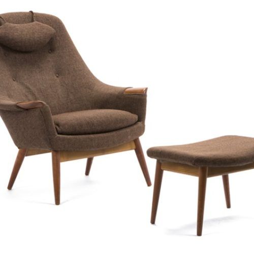 Modern Armchairs And Ottoman (Photo 10 of 20)
