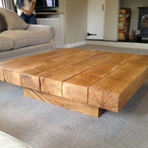 Large Square Oak Coffee Tables (Photo 1 of 20)