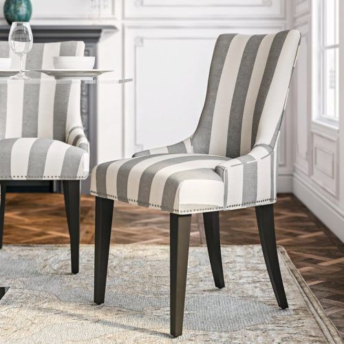 Madison Avenue Tufted Cotton Upholstered Dining Chairs (Set Of 2) (Photo 6 of 20)