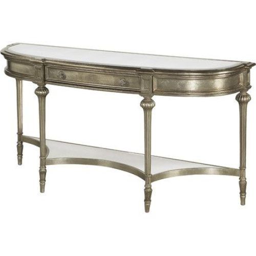Silver Leaf Rectangle Console Tables (Photo 5 of 20)