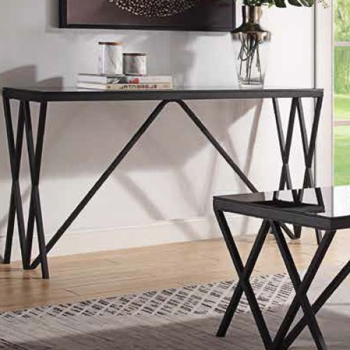 Black Round Glass-Top Console Tables (Photo 5 of 20)