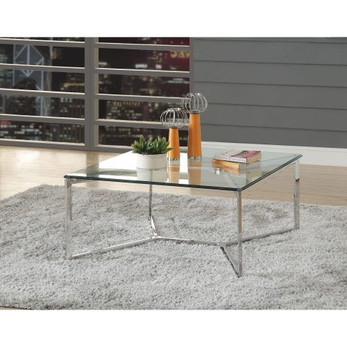 Strick & Bolton Jules Chrome And Glass Coffee Tables (Photo 9 of 20)