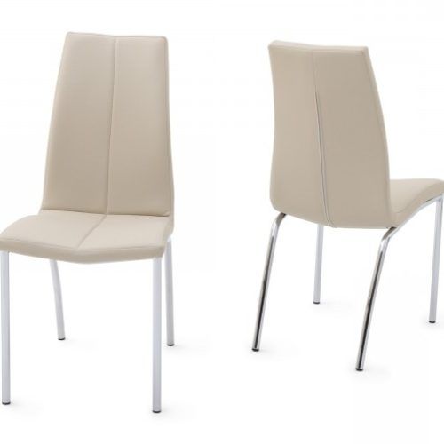 Cream Leather Dining Chairs (Photo 12 of 20)