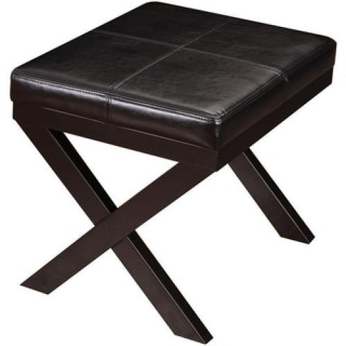 Black Leather Foot Stools (Photo 18 of 20)