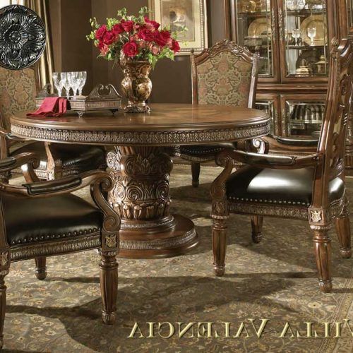 Valencia 5 Piece 60 Inch Round Dining Sets (Photo 9 of 20)