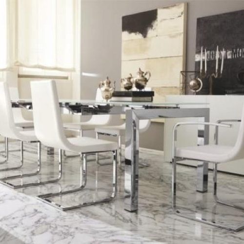 Chrome Glass Dining Tables (Photo 6 of 20)