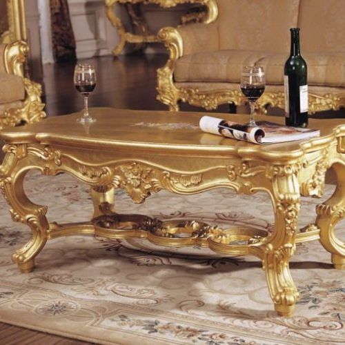 Antique Gold And Glass Coffee Tables (Photo 8 of 20)