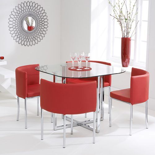 Red Dining Table Sets (Photo 2 of 20)