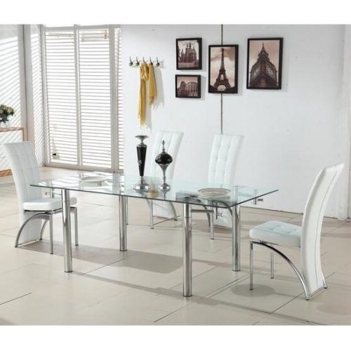 Glass Dining Tables White Chairs (Photo 8 of 20)
