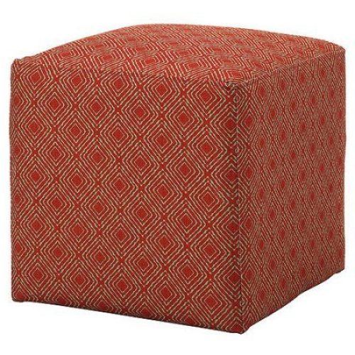 Natural Fabric Square Ottomans (Photo 18 of 20)