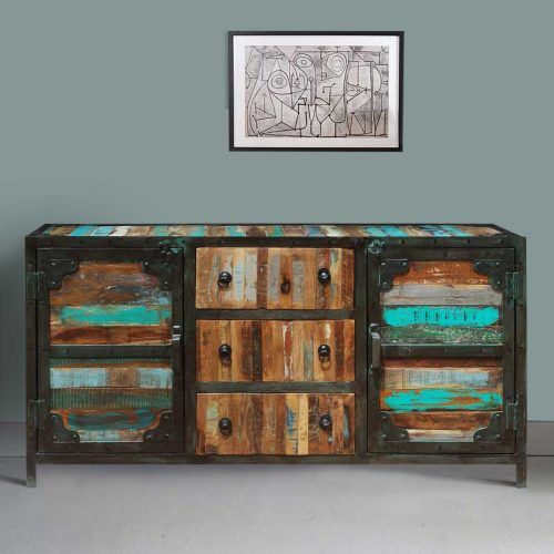 Industrial Style 3-Drawer Buffets (Photo 2 of 20)